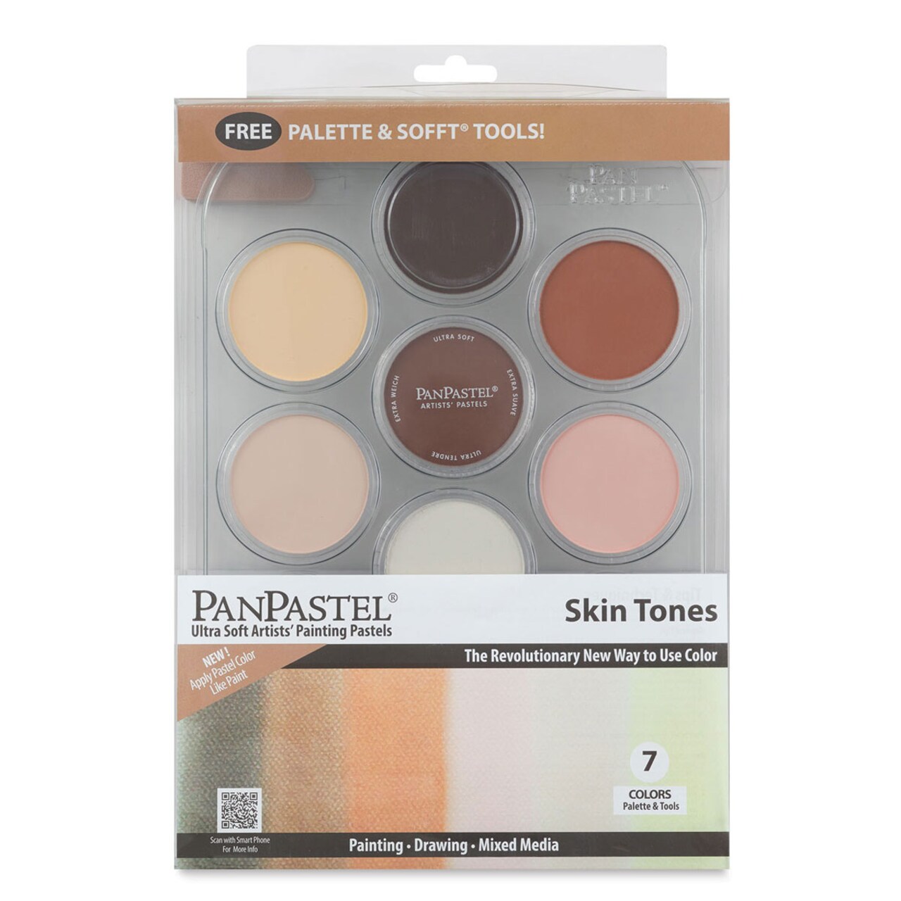 PanPastel Artists' Painting Pastels Set - Skin Tones, Set of 7
